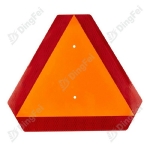 Reflective Aluminum Sign For Vehicle - Slow Moving Vehicle Triangle Aluminium Traffic Orange Sign For Golf Cart Truck Trailer